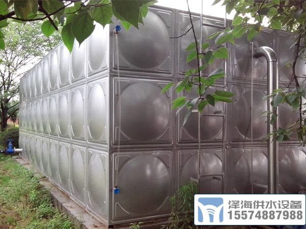18吨不锈钢水箱案例成品展示